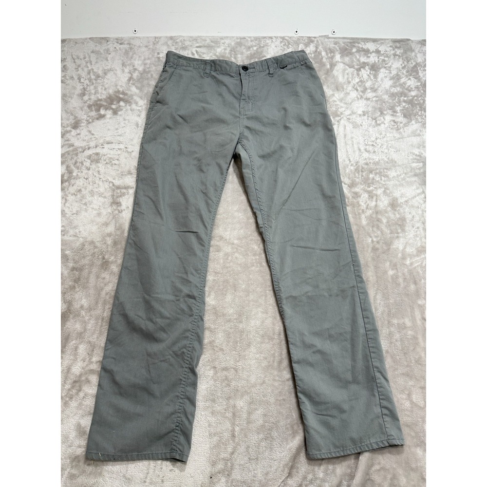 Nike x Hurley Dri Fit Chino Pants Mens Size‎ 34 Gray Straight Leg Pockets EUC